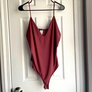 1X plum color tank top bodysuit